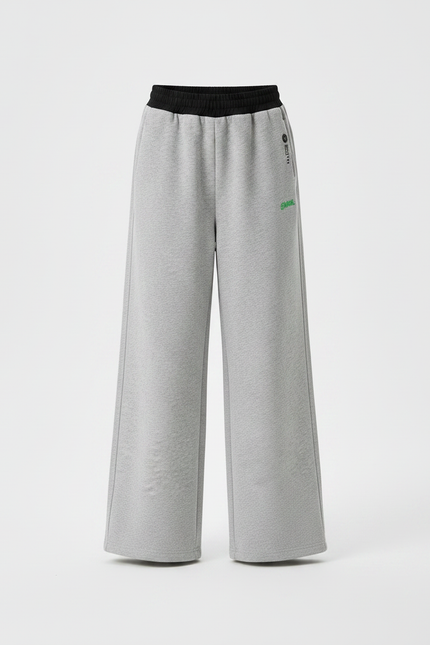 Pantalon Fluide Gris Ample Molletonné Enfant - vue 3