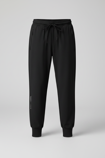 Pantalon Fluide Noir Sport Cordon Garçon - Polyester - vue 3