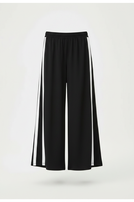Pantalon Fluide Petite Taille - Noir Polyester - vue 3