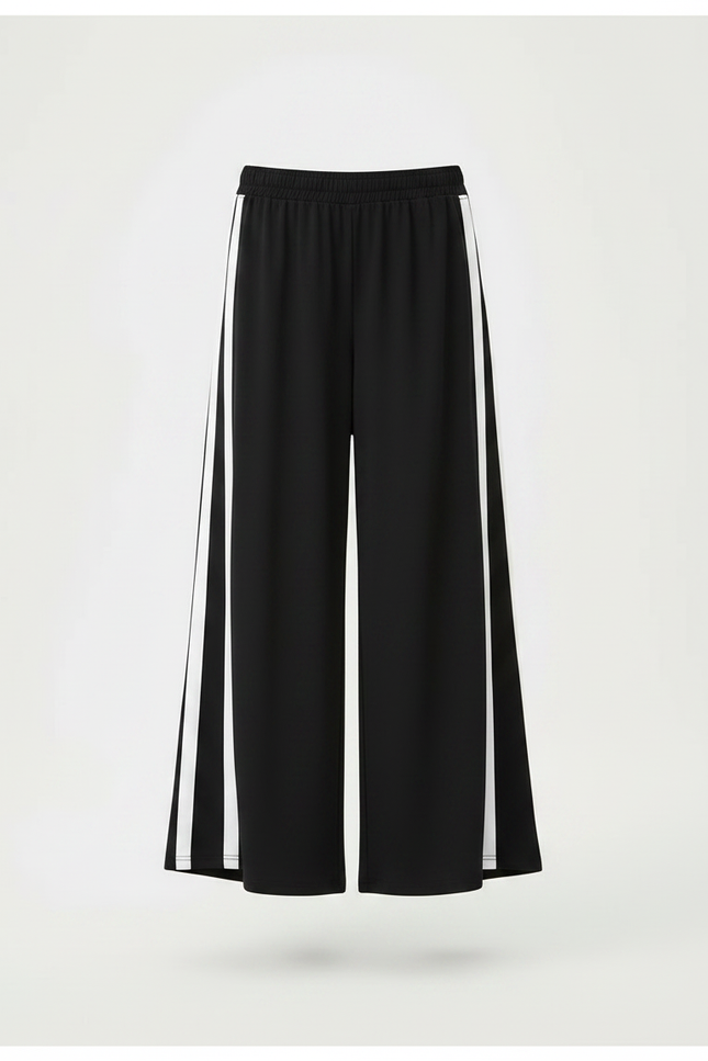 Pantalon Fluide Petite Taille - Noir Polyester - vue 3