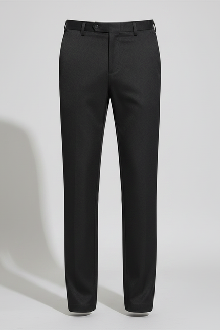 Pantalon Fluide Noir Droit Décontracté Homme Respirant - Polyester - vue 3