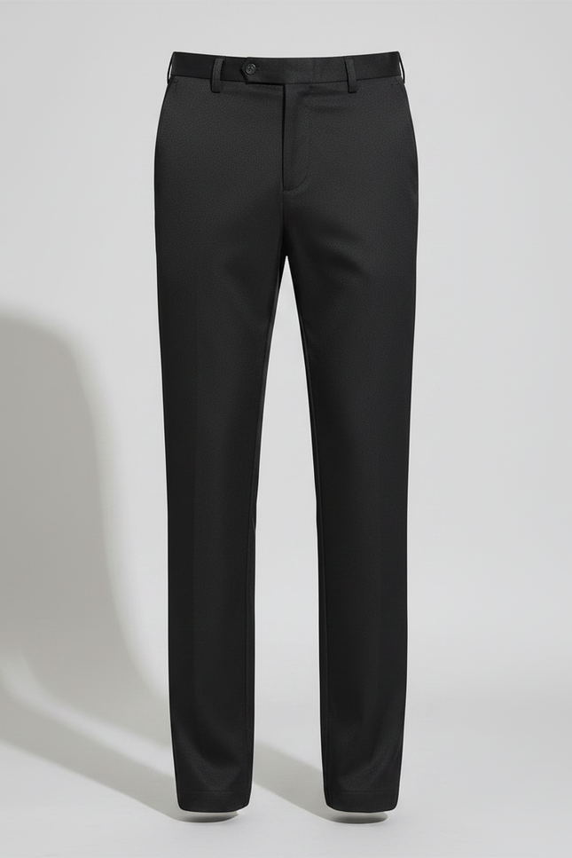 Pantalon Fluide Noir Droit Décontracté Homme Respirant - Polyester - vue 3