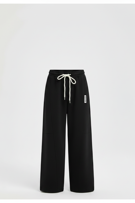 Pantalon Fluide Noir Ample Décontracté Garçon Coton - Molleton - vue 3