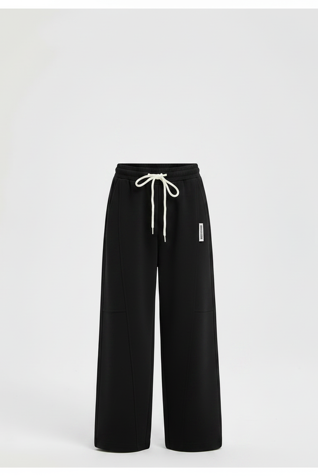 Pantalon Fluide Noir Ample Décontracté Garçon Coton - Molleton - vue 3