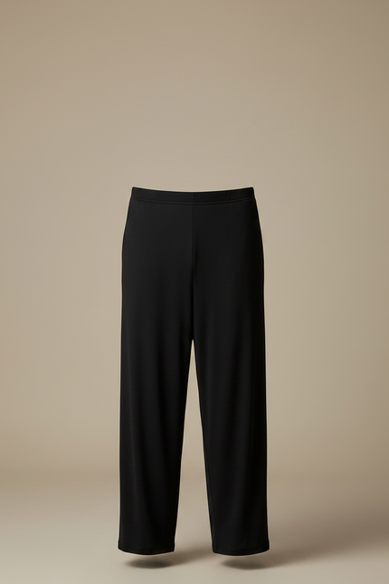 Pantalon Fluide Noir Ample Confortable Élastique Homme - Viscose - vue 3