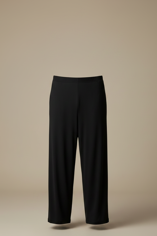 Pantalon Fluide Noir Ample Confortable Élastique Homme - Viscose - vue 3