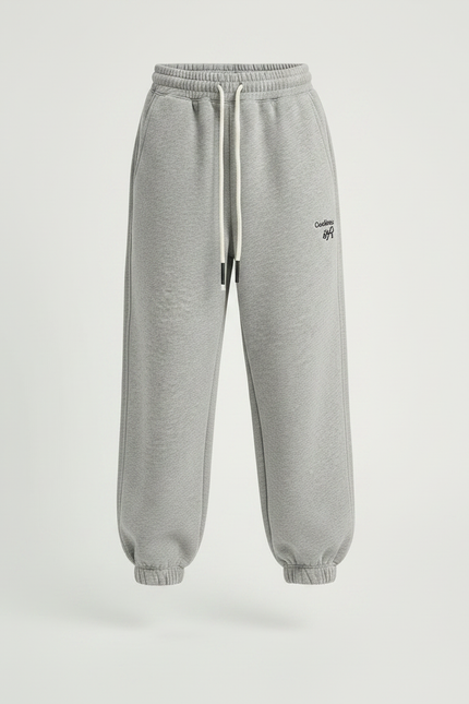 Pantalon Fluide Gris Ample Molletonné Sport Enfant - vue 3