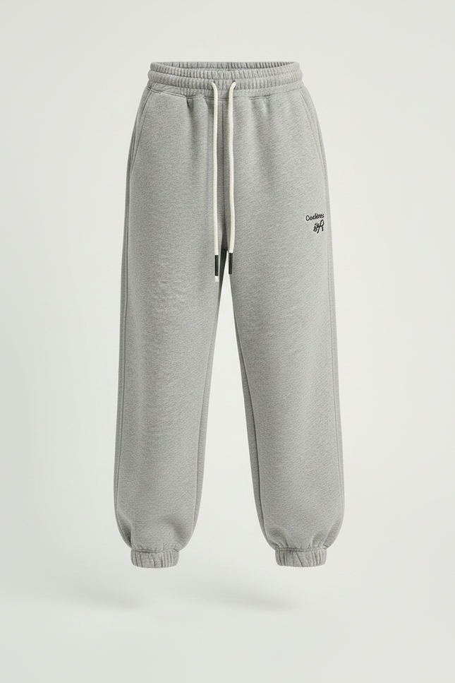 Pantalon Fluide Gris Ample Molletonné Sport Enfant - vue 3