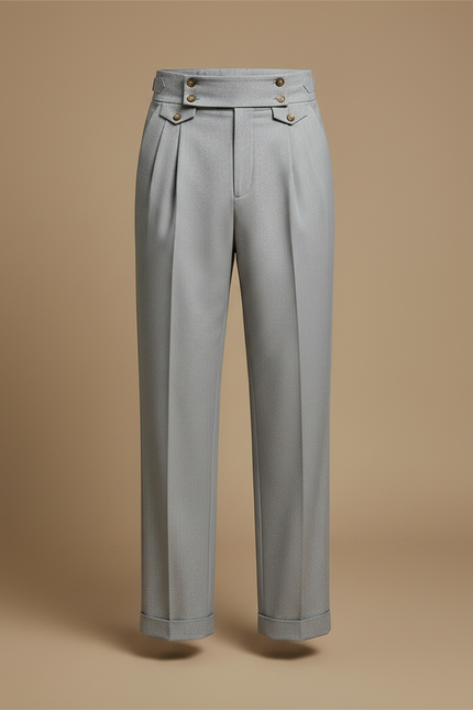 Pantalon Fluide Homme Gris Coupe Ample Viscose - Gabardine - vue 3