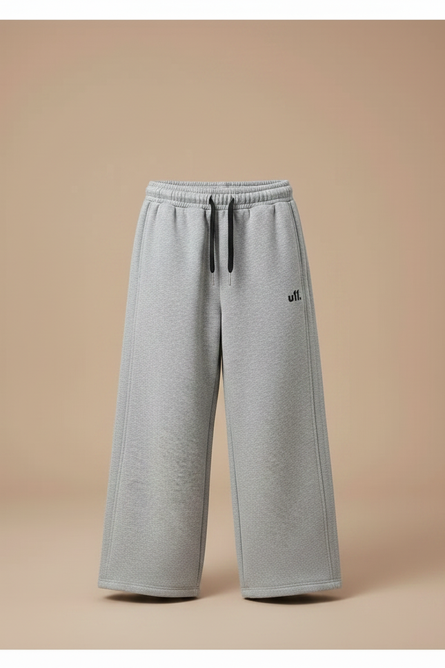 Pantalon Fluide Gris Ample Sport Coton Enfant - Molleton - vue 3