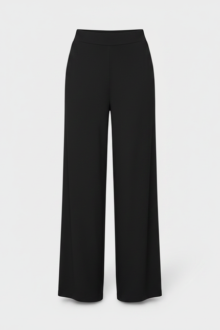 Pantalon Maille Fluide Noir - vue 3