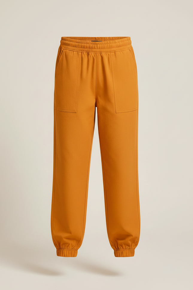 Pantalon Fluide Orange Ample Sport Jogger Enfant - Polyester - vue 3