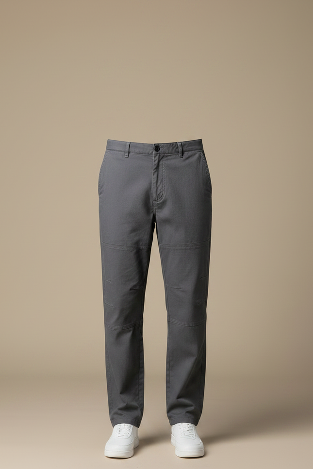 Pantalon Fluide Cargo Gris Décontracté Homme Coton - vue 3