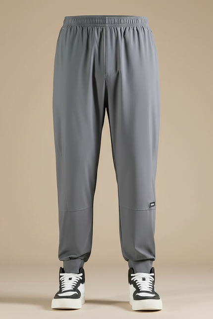 Pantalon Fluide Gris Homme Décontracté Sport Léger - Polyester - vue 3