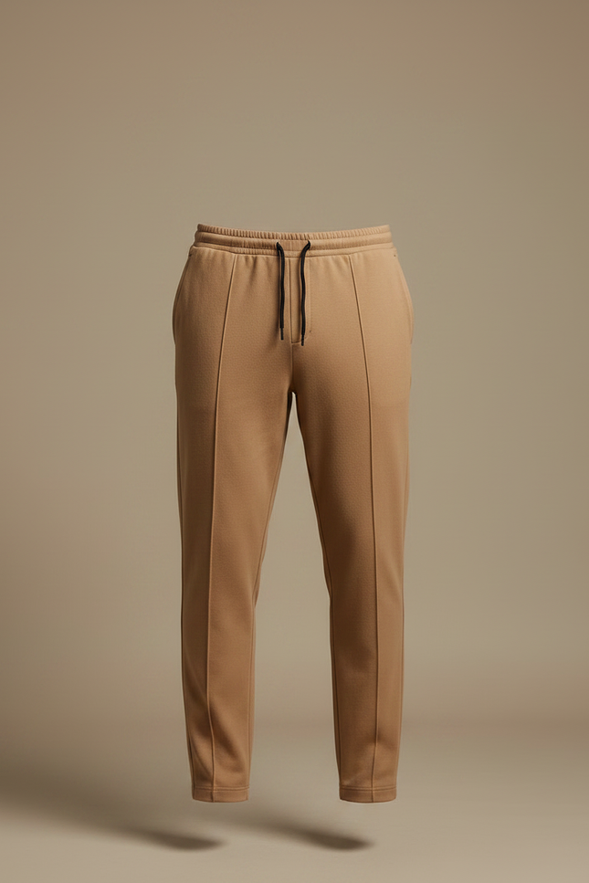 Pantalon Fluide Beige Homme Droit Décontracté Sport - Molleton - vue 3