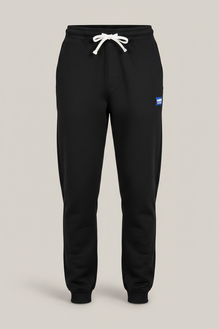 Pantalon Fluide Noir Ample Sport Décontracté Garçon - Molleton - vue 3