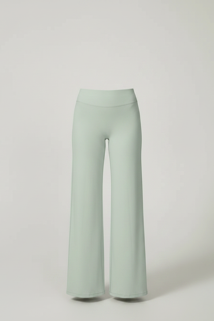Pantalon Fluide Vert Ample Décontracté Yoga Confortable - Polyester - vue 3