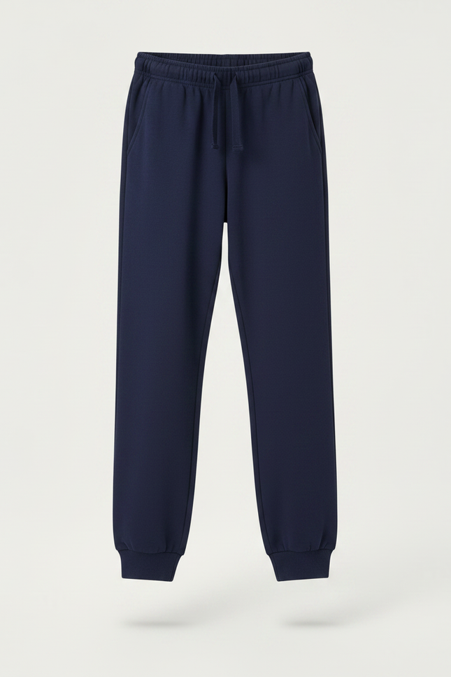 Pantalon Fluide Marine Coton Ample Décontracté Enfant - Molleton - vue 3