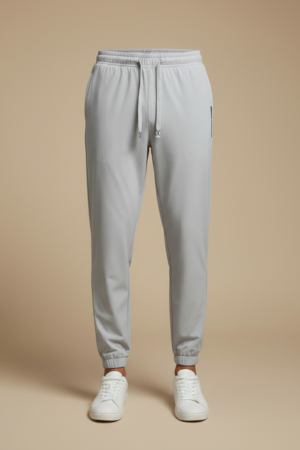 Pantalon Fluide Gris Clair Droit Sport Homme - Polyester - vue 3