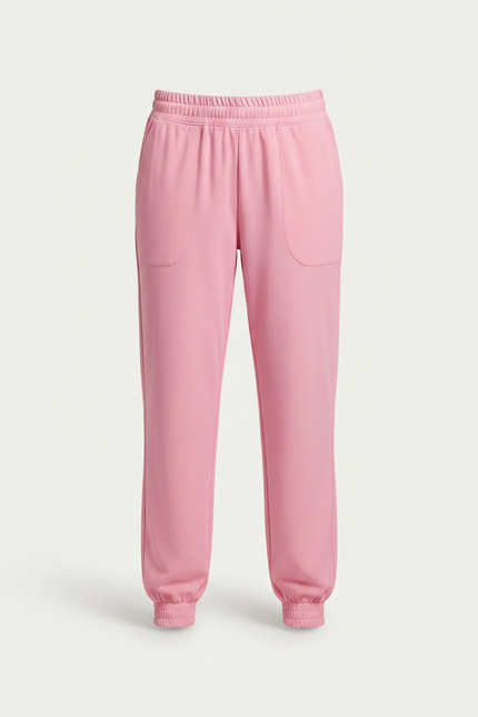 Pantalon Fluide Rose Ample Confortable Décontracté - Polyester - vue 3
