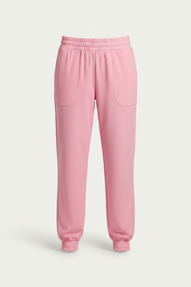 Pantalon Fluide Rose Ample Confortable Décontracté - Polyester - vue 3