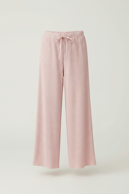Pantalon Fluide Rose Plissé Ample Confortable Enfant - Maille - vue 3