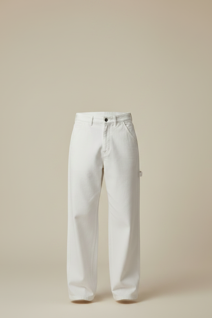 Pantalon Fluide Blanc Homme - Jean - vue 3
