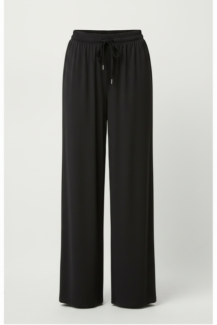 Pantalon Fluide Lycra - Noir Viscose - vue 3