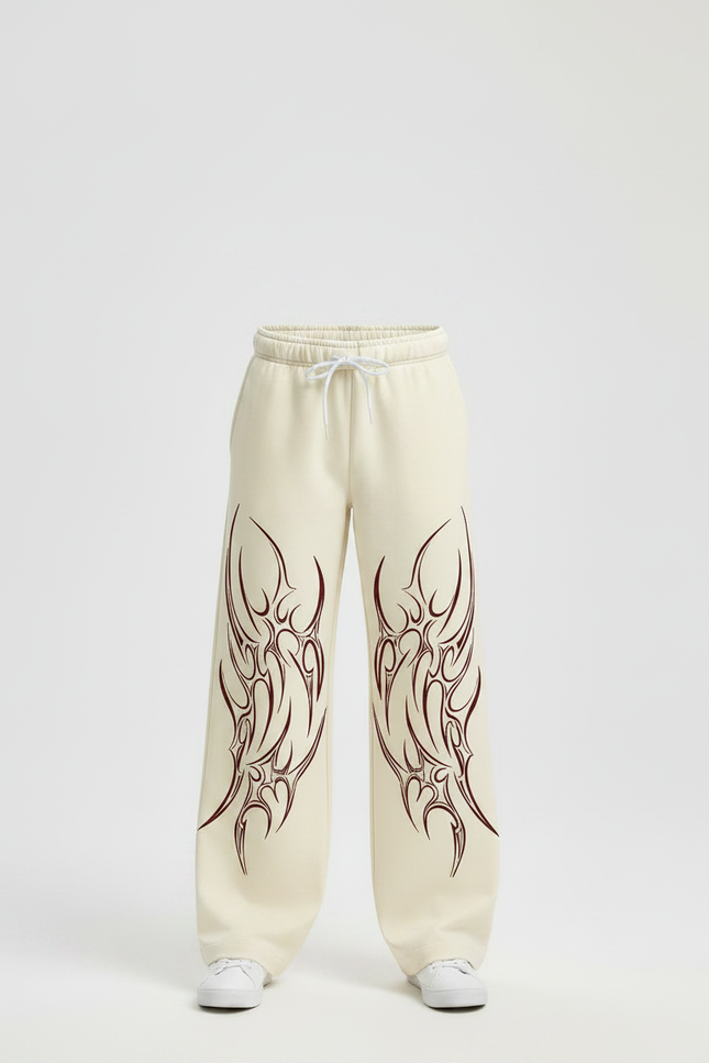 Pantalon Imprimé Fluide - Beige Molleton - vue 3