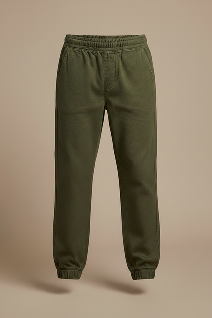 Pantalon Fluide Kaki Coton Décontracté Sport Garçon - vue 3