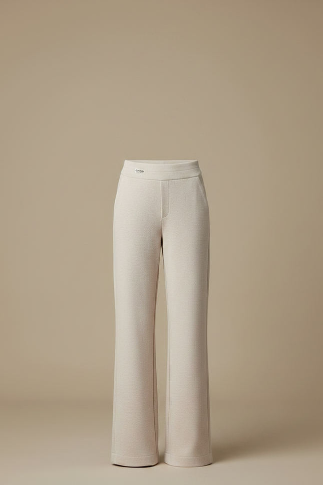 Pantalon Fluide Patte D'eph Femme - Beige Molleton - vue 3