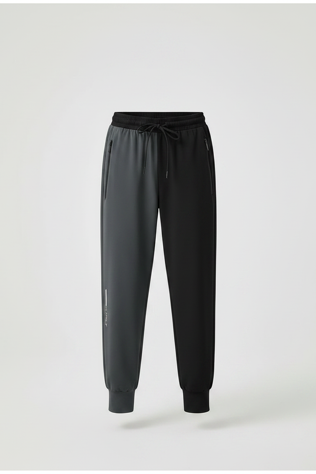 Pantalon Fluide Bicolore Gris Noir Sport Enfant - Multicolore Polyester - vue 3