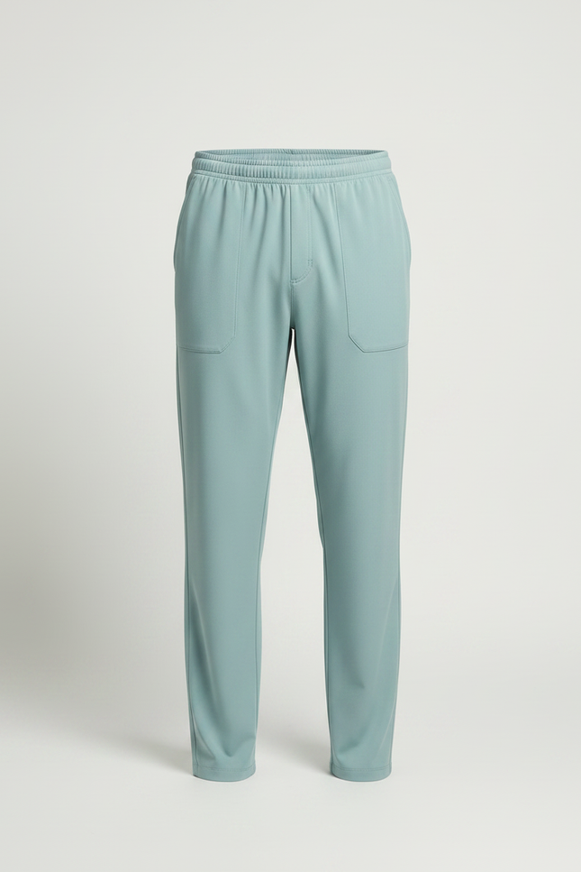 Pantalon Fluide Homme Bleu Ciel Ample Décontracté - Viscose - vue 3