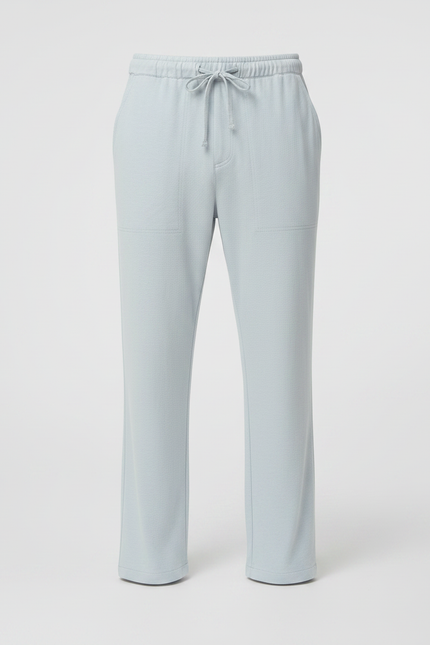 Pantalon Fluide Clair - Bleu Viscose - vue 3