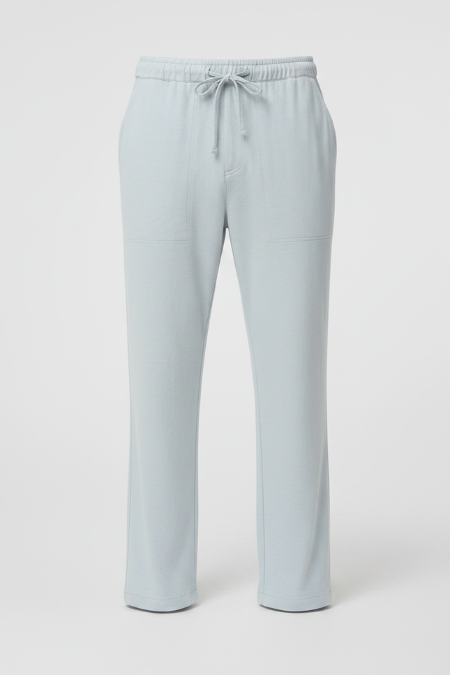Pantalon Fluide Clair - Bleu Viscose - vue 3