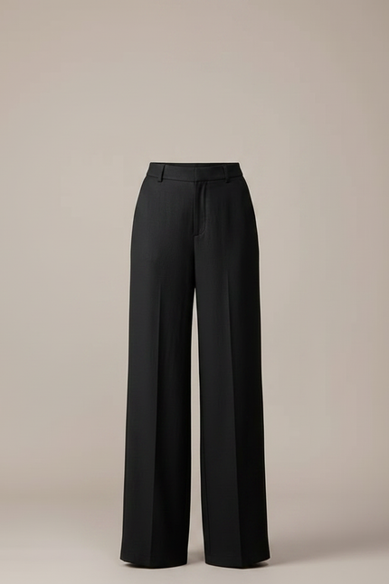 Pantalon Fluide Femme Noir Palazzo Viscose Chic Été - vue 3