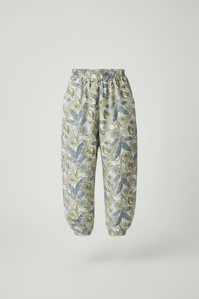 Pantalon Fluide Imprimé Floral Ample Léger Enfant - Viscose - vue 3
