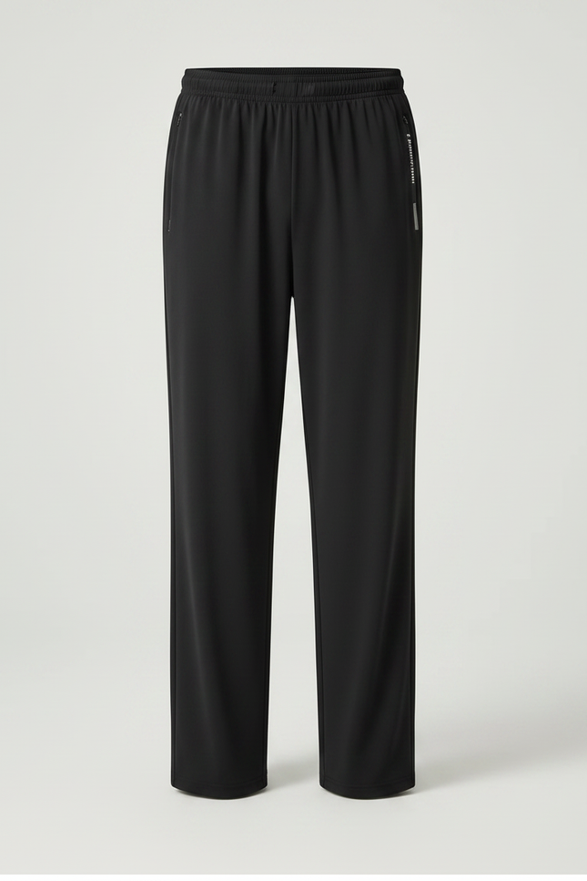 Pantalon Fluide Noir Ample Décontracté Sport Homme - Polyester - vue 3