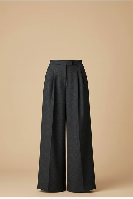 Pantalon Fluide Femme Luxe - Gris Laine - vue 3