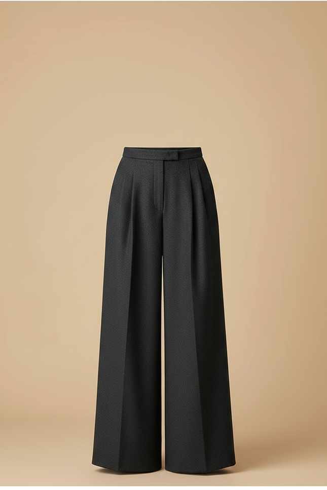 Pantalon Fluide Femme Luxe - Gris Laine - vue 3