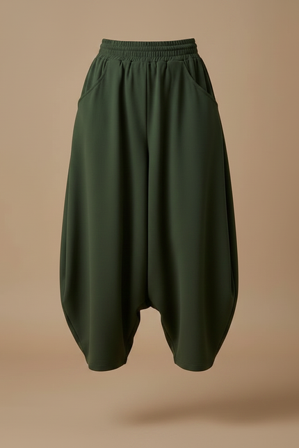 Pantalon Fluide Femme Forte - Kaki Polyester - vue 3