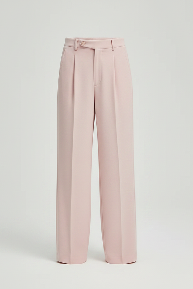 Pantalon Fluide Rose Ample Plissé Confortable Enfant - Polyester - vue 3