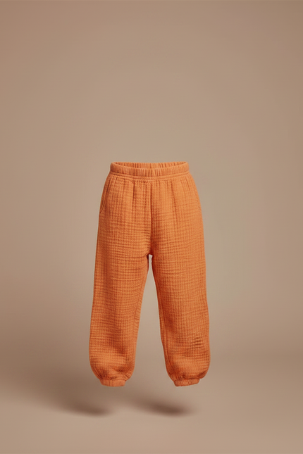 Pantalon Fluide Orange Gaze Ample Coton Enfant - vue 3