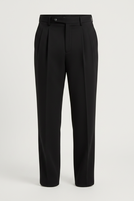 Pantalon Fluide Homme Noir Coupe Ample Viscose Chic Mi-saison - Polyester - vue 3