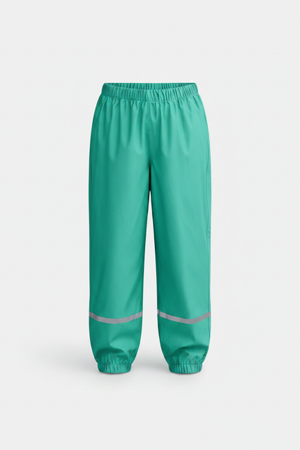 Pantalon Fluide Vert Imperméable Enfant Réfléchissant - Polyester - vue 3