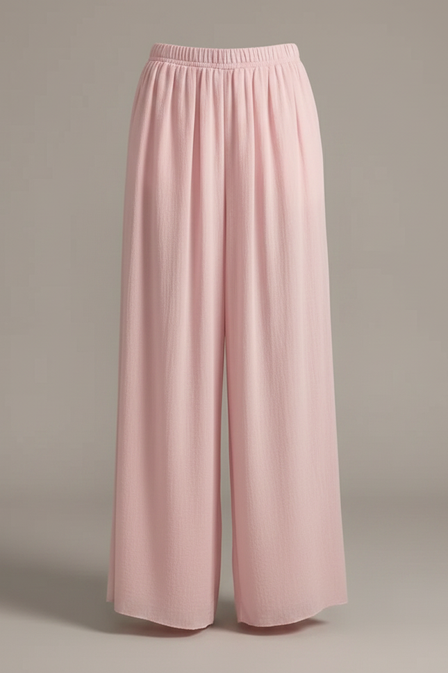 Pantalon Fluide Rose Gaze Plissé Ample Danse - Viscose - vue 3