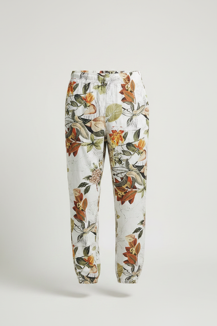 Pantalon Fluide Imprimé Floral Ample Confortable Léger Homme - Lin - vue 3