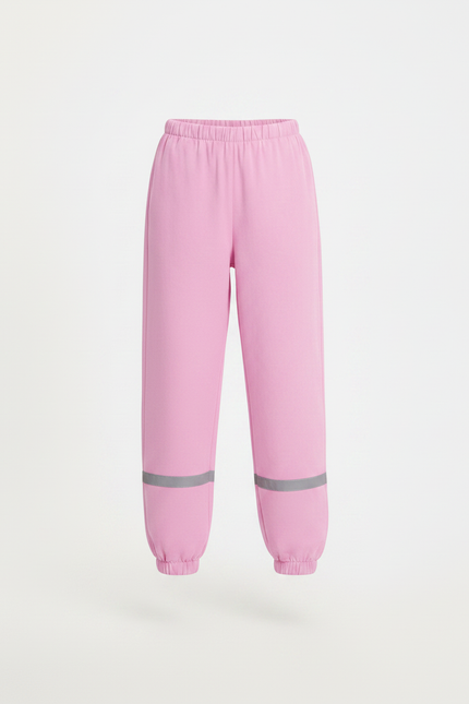 Pantalon Fluide Rose Réfléchissant Imperméable Enfant Léger - Molleton - vue 3