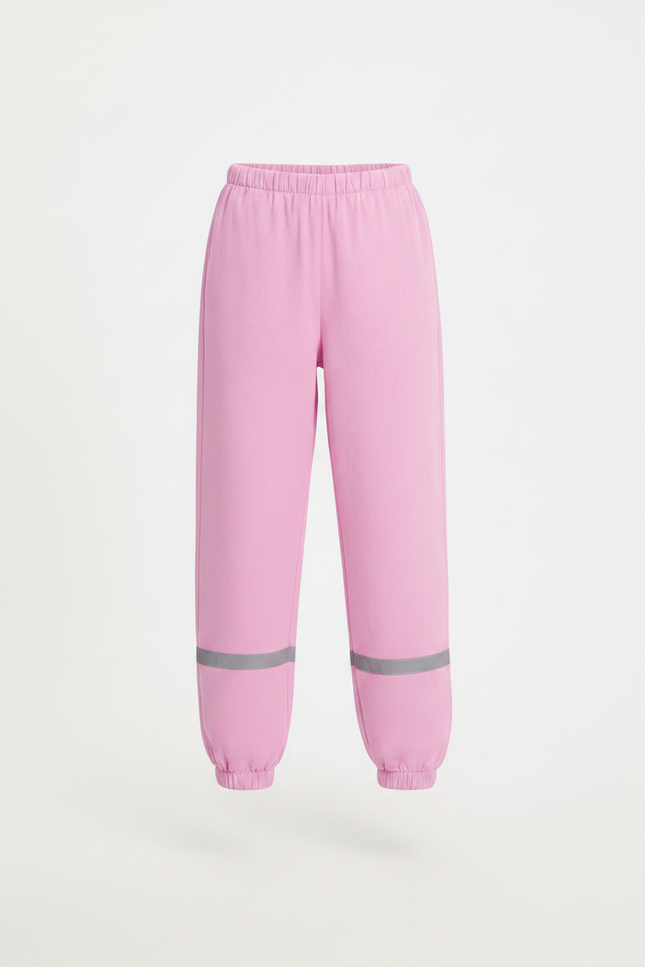 Pantalon Fluide Rose Réfléchissant Imperméable Enfant Léger - Molleton - vue 3