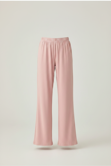 Pantalon Fluide Rose Ample Décontracté Fille - Viscose - vue 3